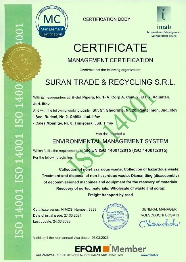 ISO 14001 — Sistema de gestión medioambiental